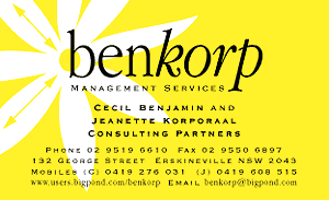 Old Benkorp business card