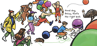 The owners of all the other balls appear.